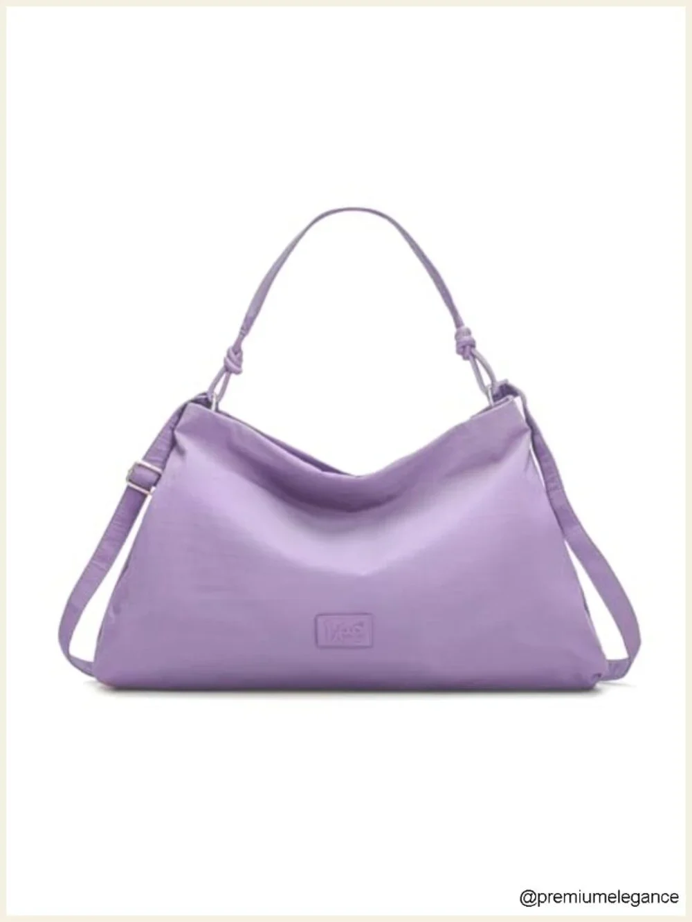 Slouchy Hobo Bag, Convertible Crossbody with Adjustable Strap, Nylon Shoulder